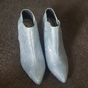 Michael Antonio Silver Boots